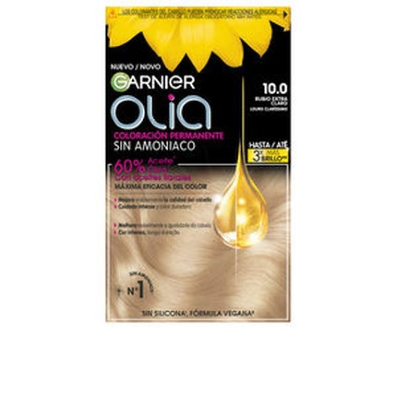 Olia Permanent Hair Color 10.0-Extra Light Blonde - 3 Units