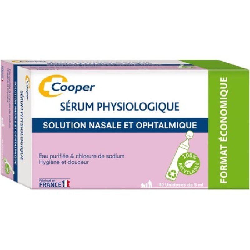 Cooper Baby Saline Physiological Solution Single Dose 5ml for Nasal Use