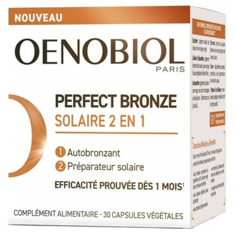 Oenobiol Perfect Bronze Sunscreen 2in1 Self-Tanning 30 Capsules
