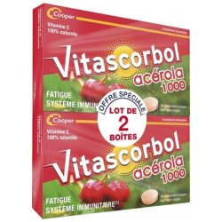 Vitascorbol Acerola 1000 Chewable Tablets - Pack of 2