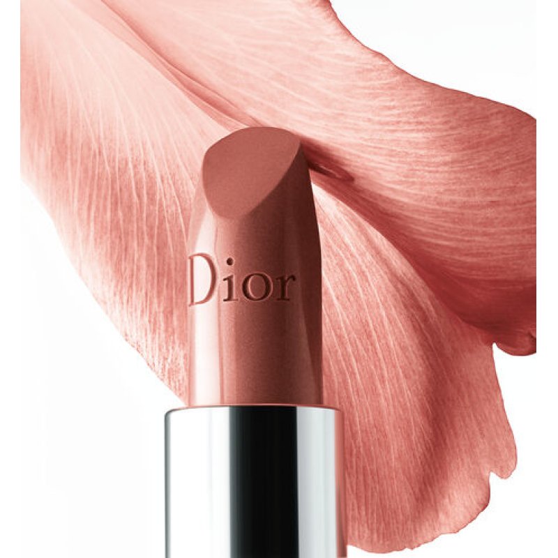 Dior Rouge 100 Nude Look metallic finish