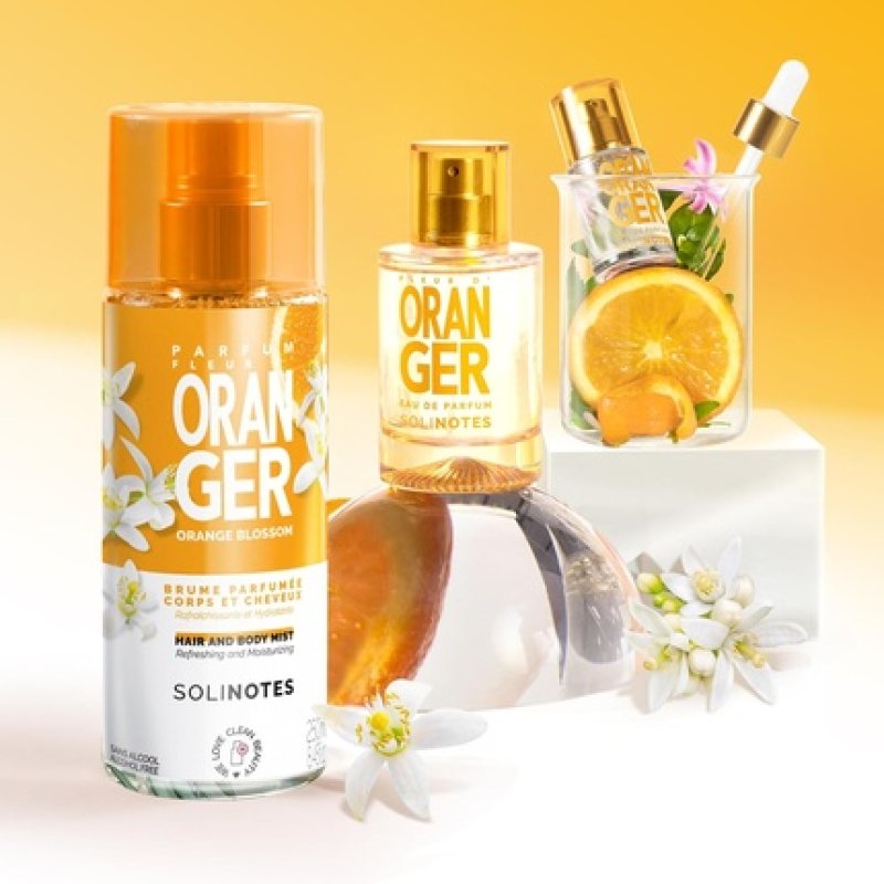 Solinotes Orange Blossom Fragrance Spray - Refreshing and Moisturizing