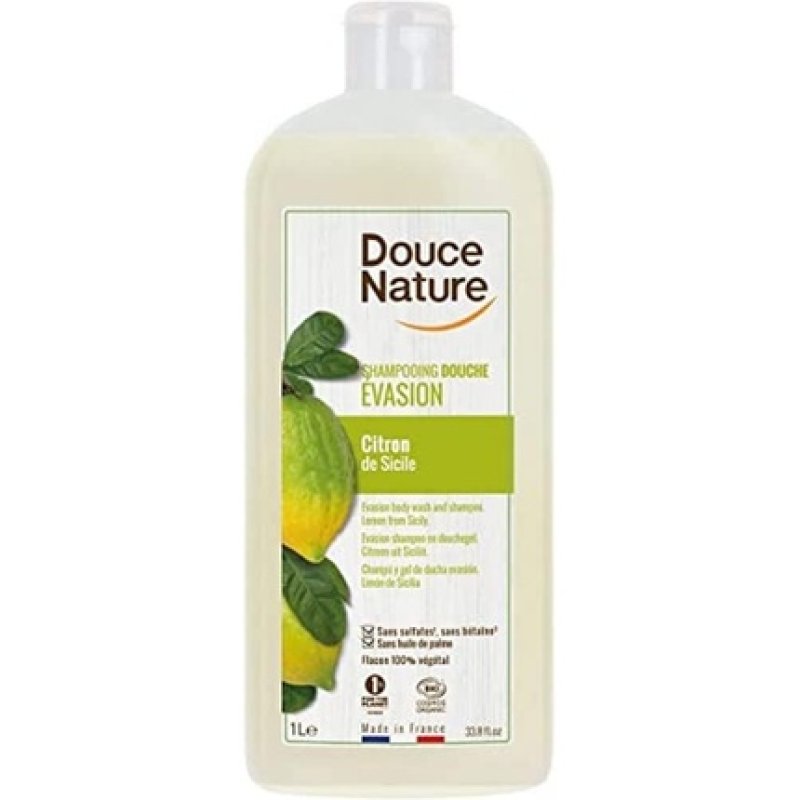Douce Nature Organic Lemon Gel Shampoo 1L