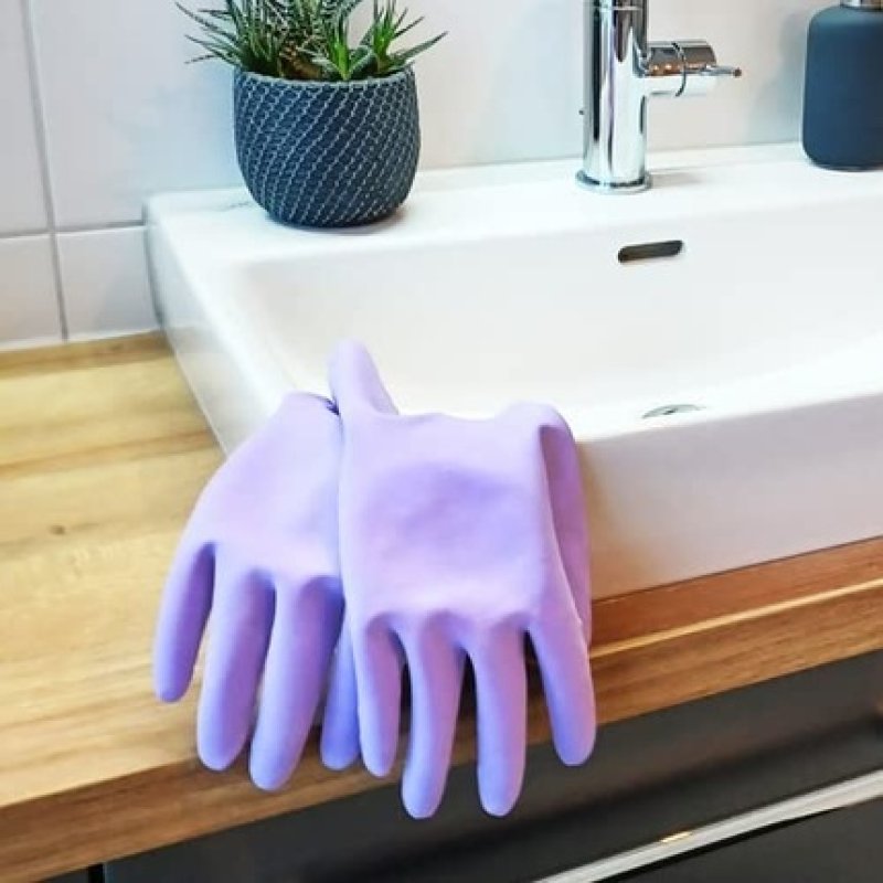 Spontex Extra Comfort, Premium Household Gloves With Soft Textile Lining, Ideal