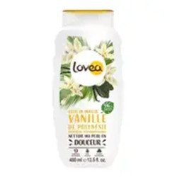 Lovea Shower Gel Cleanses And Softens All Skin Types With Polynesian Vanilla - 400 Ml