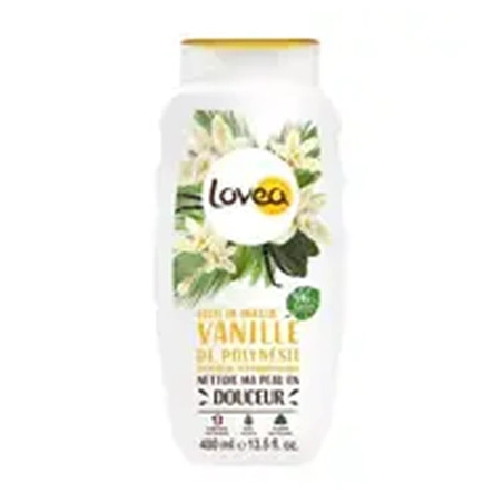 Lovea Shower Gel Cleanses And Softens All Skin Types With Polynesian Vanilla - 400 Ml