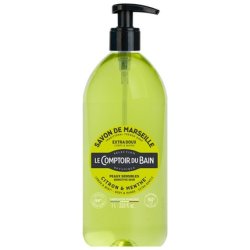 Le Theke Du Bad Traditional Marseille Soap Lemon-Mint 1L