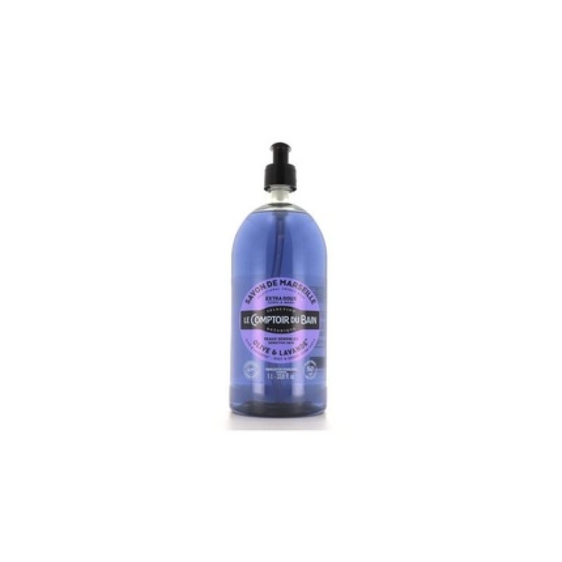 Le Theke Du Bad Traditional Marseille Soap Olive Lavender 1L