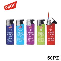 Prof Turbo Lighter Keep Calm - Pack Of 50