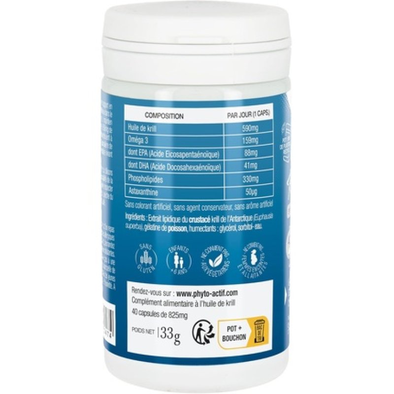 Phyto-Active Omega 3 Krill for Normal Brain Functioning