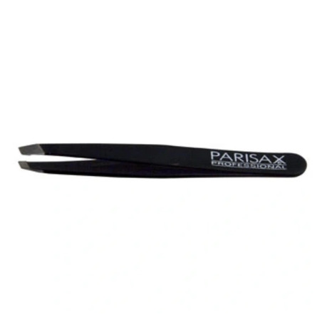 Parisax Slanted Tweezers Black - Perfect For Precise Hair Removal