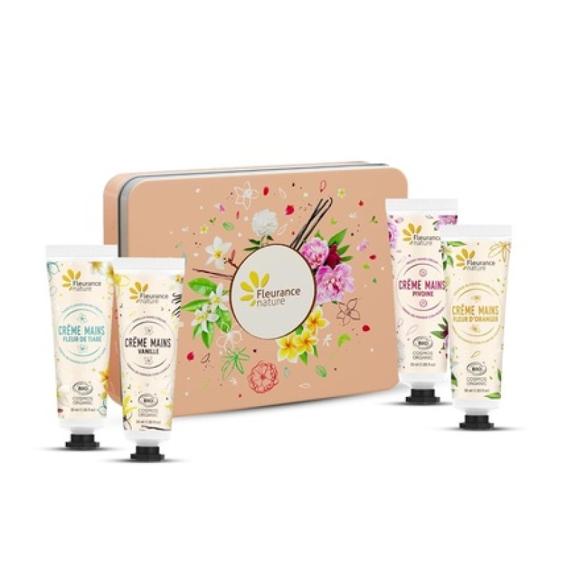 Fleurance Nature Hand Cream Care Set - Four Fragrant Hand Creams