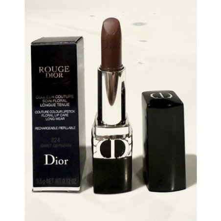 Christian Dior Rouge Refillable Floral Lip Care Lipstick 824 Saint Germain