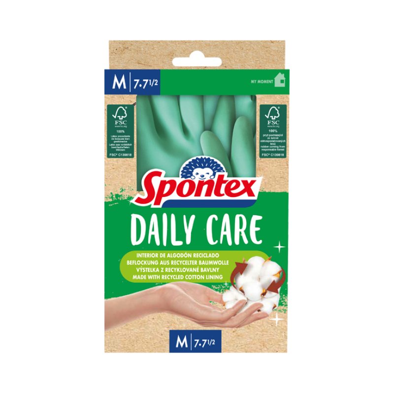 Spontex Daily Care Latex Green Female M