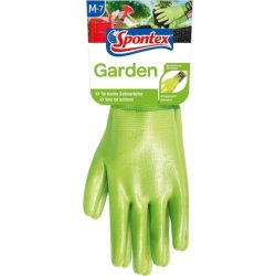 Spontex Garden Versatile Garden Gloves for Moist Gardening Work Adjustable Cuff Size M