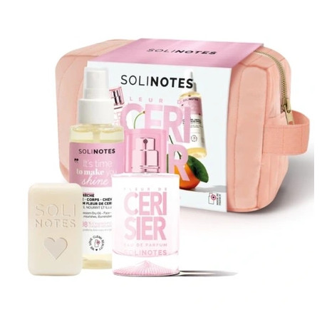 Pbi Solinotes Trio Care And Perfumes Cherry Blossom - Includes 50ml Perfume, 100g Soap, And 100ml Dry Oil