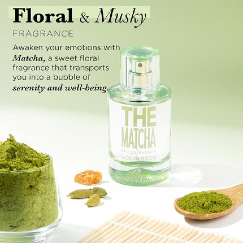 Solinotes Matcha Tea Perfume for Women - Eau De Parfum | Delicate Floral