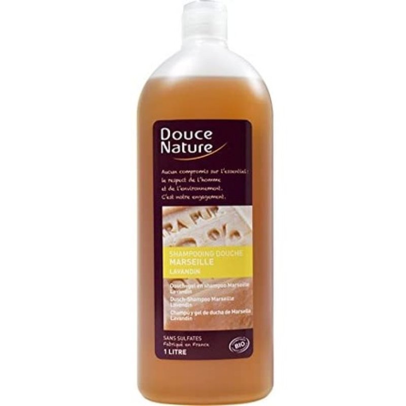 Douce Nature PRI 4808 Organic Hair Hygiene Marseille Lavender Shower Shampoo 1L