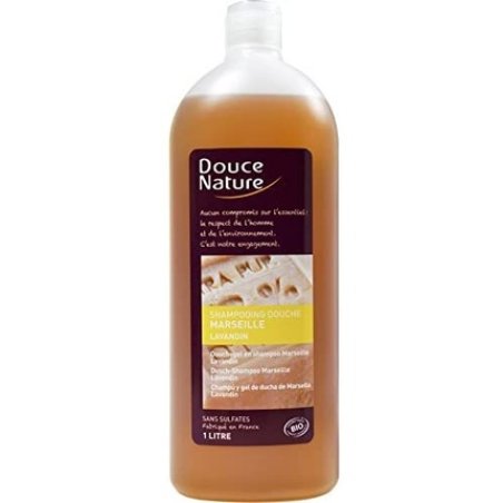 Douce Nature PRI 4808 Organic Hair Hygiene Marseille Lavender Shower Shampoo 1L