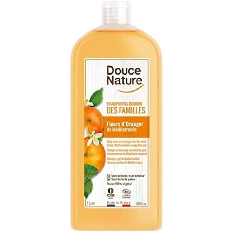 Douce Nature Shower Gel Shampoo from the Medicago Families and Organic Blackcurrant Floral Water