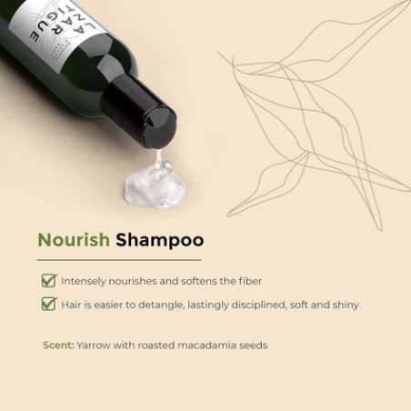 Lazartigue Nourish Shampoo with Shea and Babassu Butters for Intense Hydration