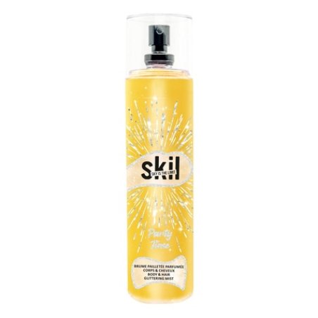 Skil Sequin Party Time Perfume Mist for Women Night Call Collection Musk Vanilla Scent Spray Bottle 250ml - Made in