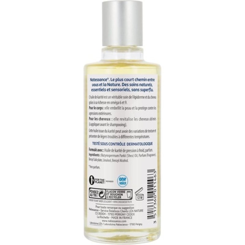 Natessance Nourishing and Restoring Shine to Hair Natural Shea Oil 100ml