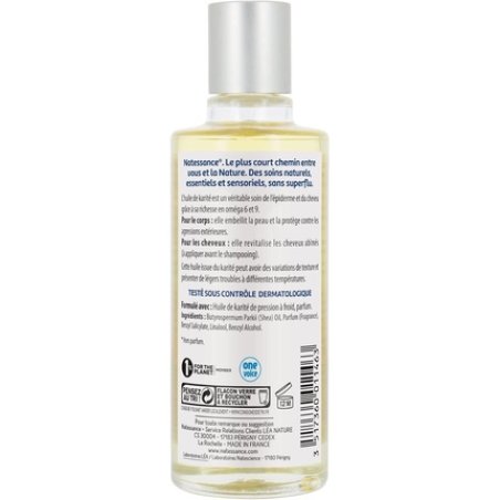 Natessance Nourishing and Restoring Shine to Hair Natural Shea Oil 100ml