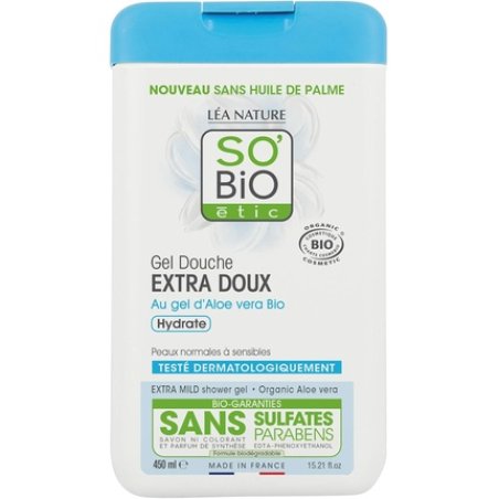 So'bio Etic Extra Mild Shower Gel with Aloe Vera 300ml