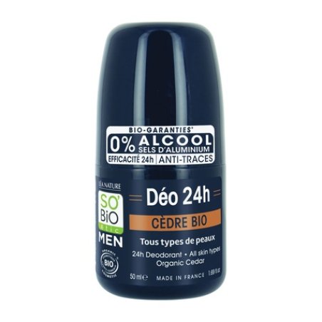 So Bio Etic For Men Deodorant Roller Cedar