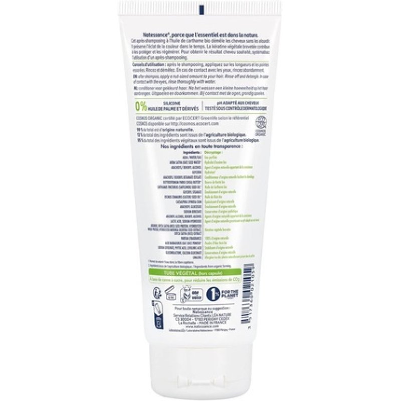 Natessance Color Organic Safflower Oil & Vegetable Keratin Conditioner 200ml