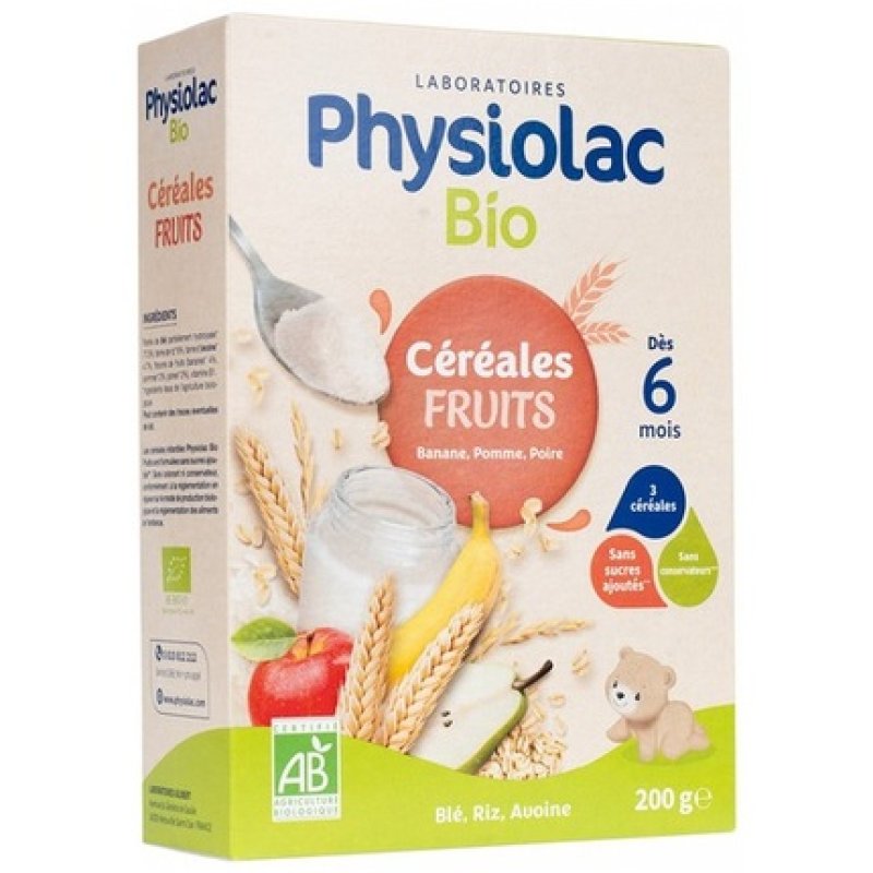 Physiolac Organic Muesli Fruit for 6 Months 200g