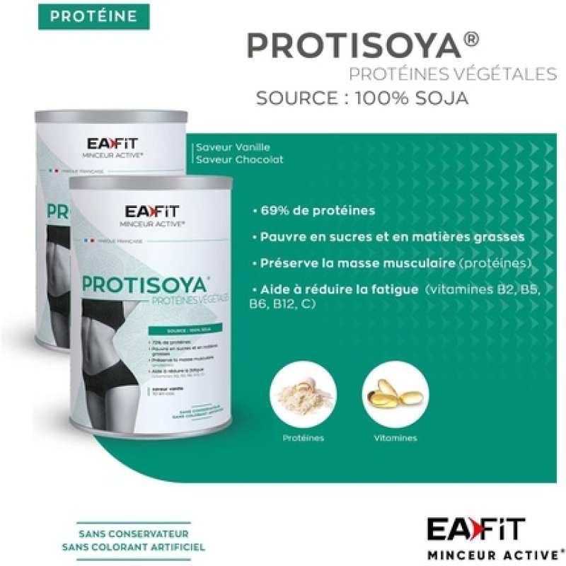 Eafit Protisoya Vanilla Vegetable Protein 320g - Vegan Soy