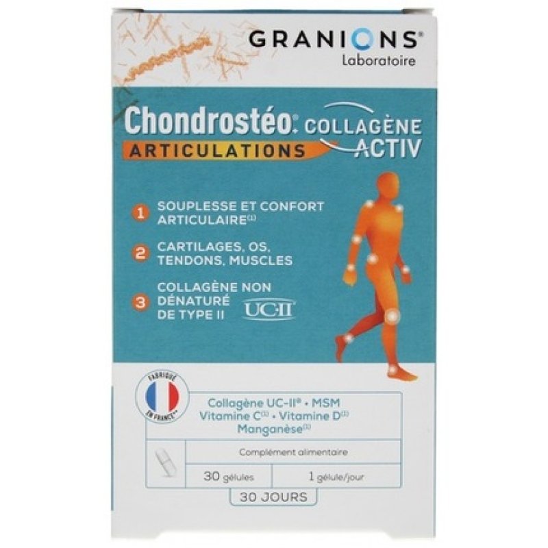 Granions Chondrosteo Joints Collagen Activ Dietary Supplement 30 Capsules