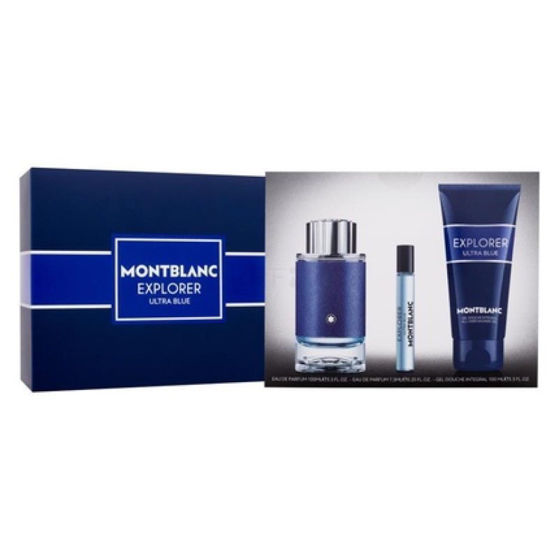 Mont Blanc Legend Blue Eau De Parfum 100ml, Eau De Parfum 7.5ml, And Shower Gel 100ml