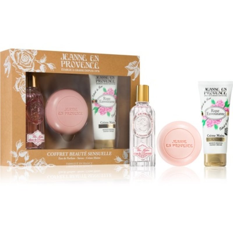 Jeanne en Provence Gift Set with Rose Scent - 3 pieces