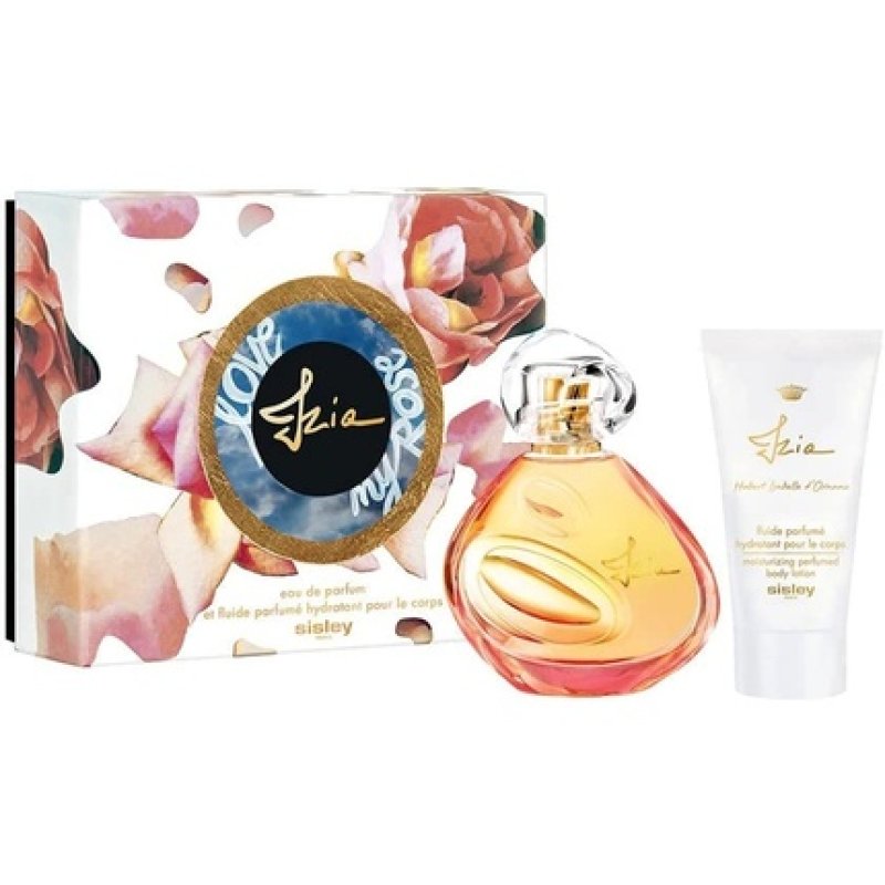 Sisley Izia for Women 2 Piece Gift Set (1.7 Ounce Eau de Parfum Spray 1.7 Ounce Moisturizing Perfumed Body Lotion)