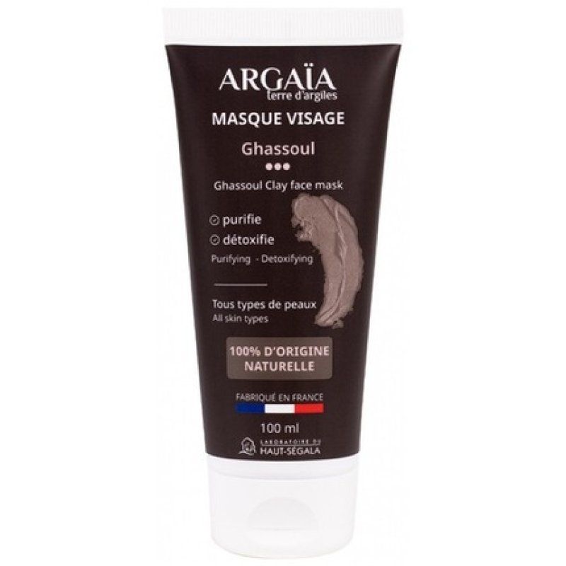 Argaia Ghassoul Face Mask 100ml - Purifies All Skin Types