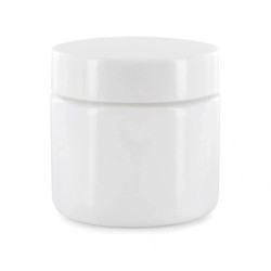 Pbi Opaline White Glass Pot 50ml