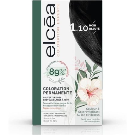 Elcea Coloring Expert Permanent Hair Color 1.10 Blue Black