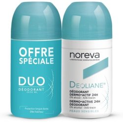 Noreva Deoliane Dermo-Active 24h Deodorant Fresh Alcohol Free 50ml - Pack of 2