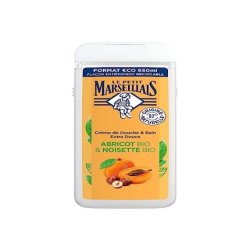 Le Petit Marseillais Shower & Bath Cream Extra Soft Organic Apricot & Organic Hazelnut
