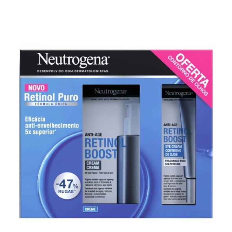 Neutrogena Retinol Boost Cream 50ml Free Eye Contour 15ml