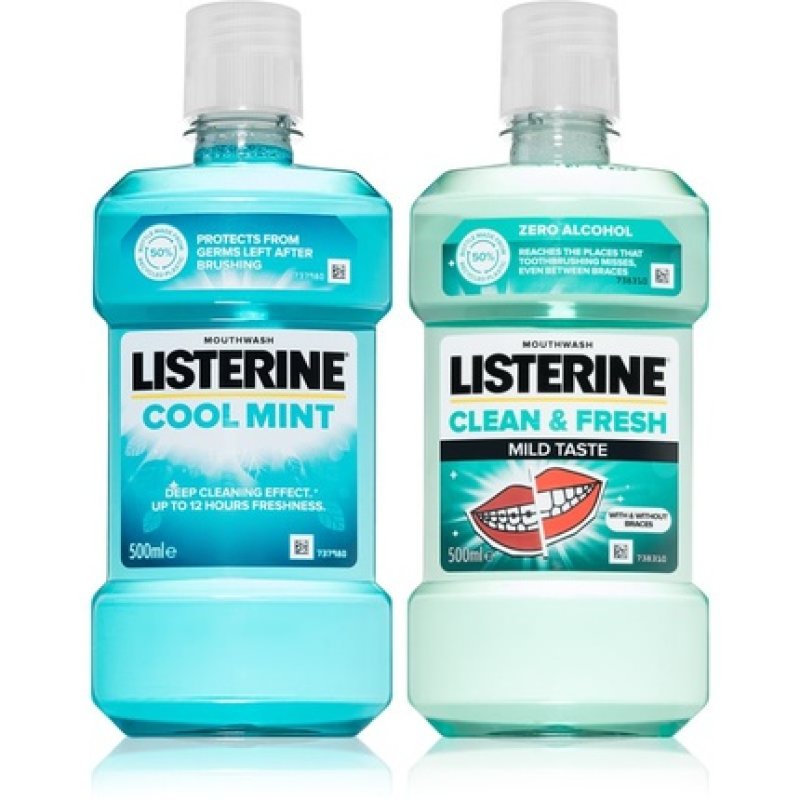 Listerine Duopack Mouthwash (Convenient Duo Pack)