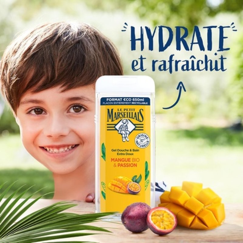 Le Petit Marseillais Extra Gentle Organic Mango & Passion Shower & Bath Gel