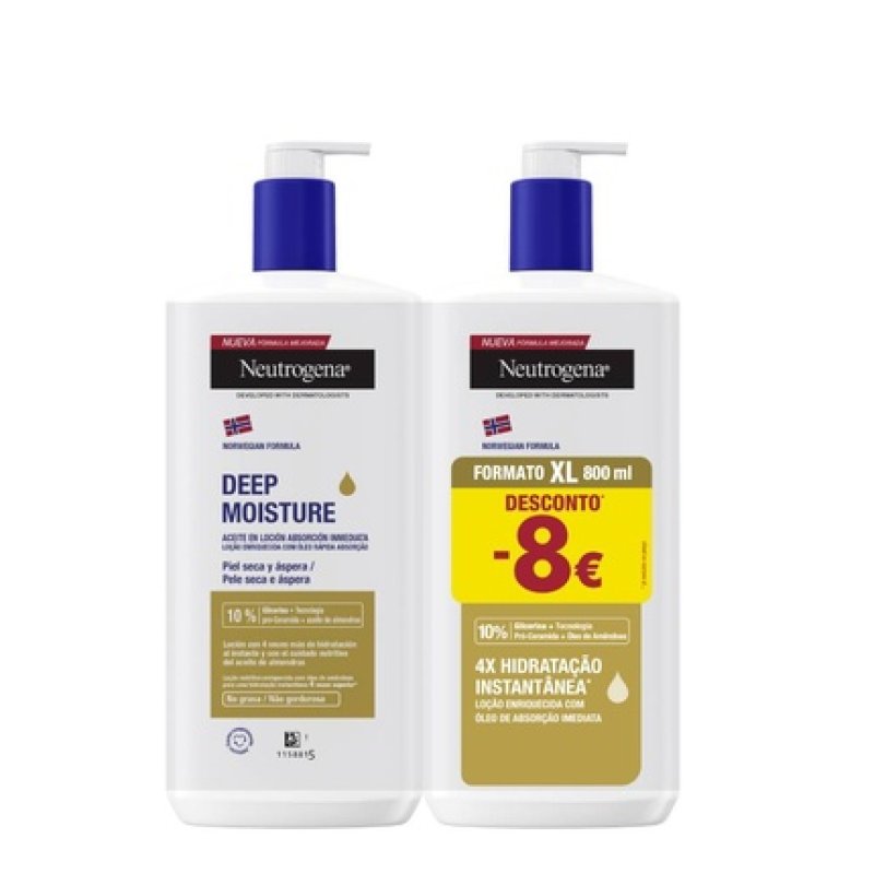 Neutrogena Deep Hydration Lotion Oil 2x400ml Special Price