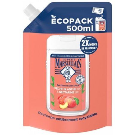 Le Petit Marseillais Extra Mild Shower Gel White Peach and Nectarine Organic