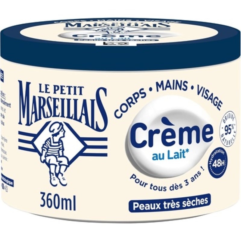 Le Petit Marseillais Multi-Purpose Moisturizing Milk Cream 360ml Jar