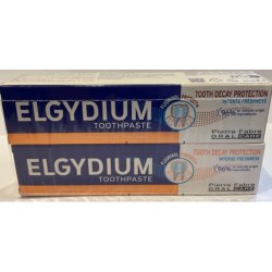 Elgydium Tooth Decay Protection Toothpaste with Fluoride 75ml - Pack of 2