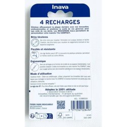 Inava Trio Brush Heads Refill Pack Compact Size Iso5 1.8 - Pack of 4